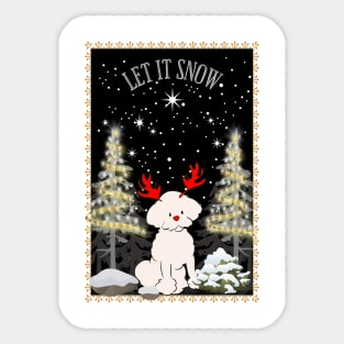 White Christmas Sticker